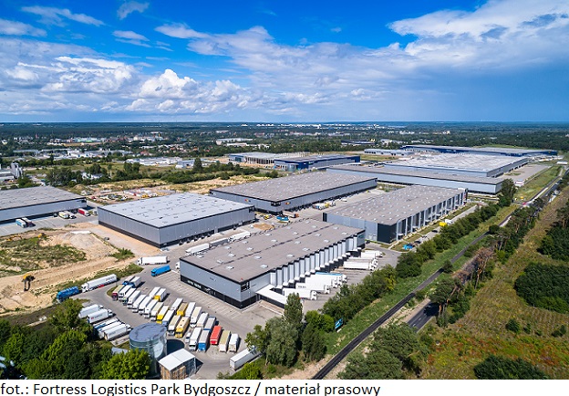 Nieruchomość magazynowa Fortress Logistics Park Bydgoszcz z nowym najemcą