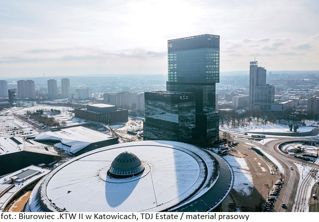 Biurowa nieruchomość komercyjna .KTW II uzyskała certyfikat BREEAM na poziomie Excellent