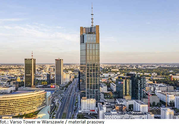 Nieruchomość komercyjna Varso Tower w Warszawie z najemcą na 28. piętrze