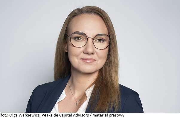 Olga Wałkiewicz w zespole specjalistów firmy Peakside w Polsce