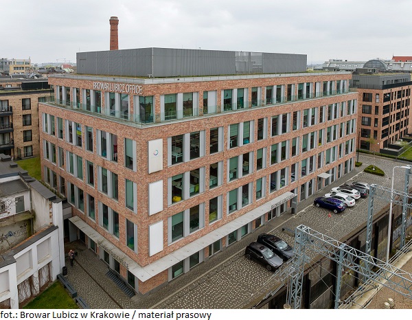 Firma Sollers Consulting zajmuje nowe biuro w nieruchomości inwestycyjnej Browar Lubicz w Krakowie