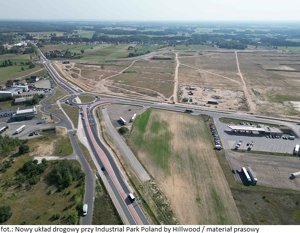 Nieruchomość komercyjna Industrial Park Poland z nowym układem drogowym