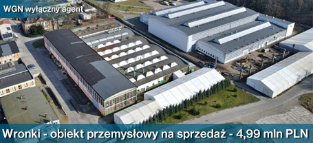 Obiekt przemysłowy/hala na sprzedaż Wronki - Obiekt przemysłowy, produkcyjno-magazynowy, z budynkiem biurowo-socjalnym