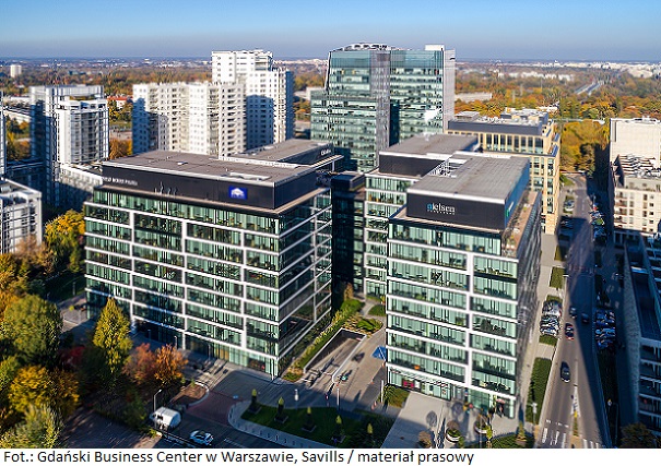 Nieruchomość biurowa Gdański Business Center w Warszawie z certyfikatem BREEAM In-Use
